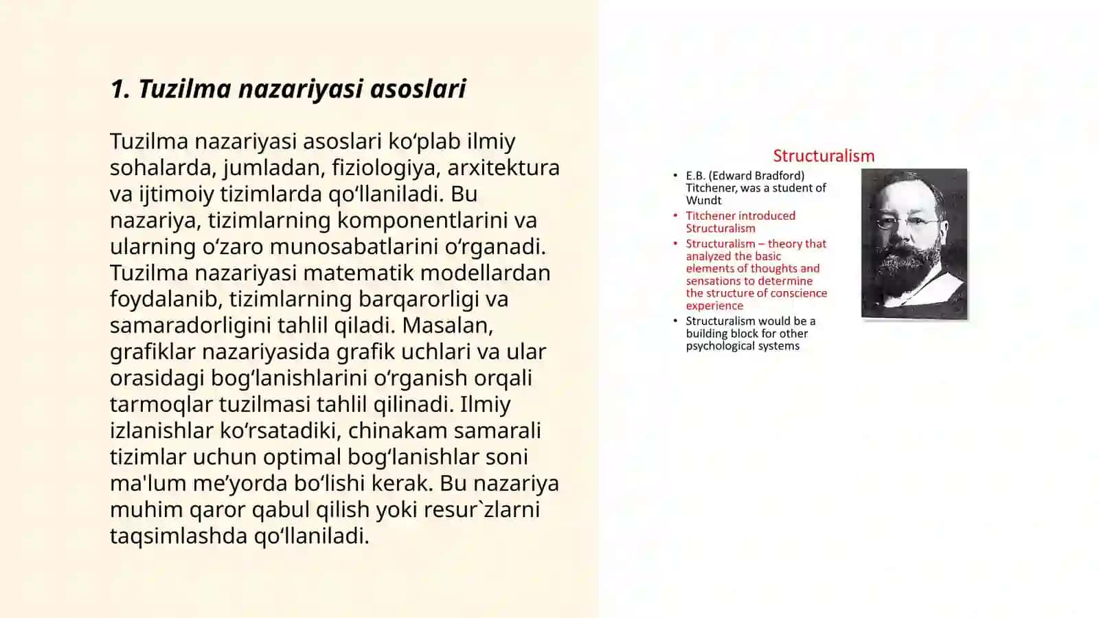 Tuzilma nazariyasi asoslari 3