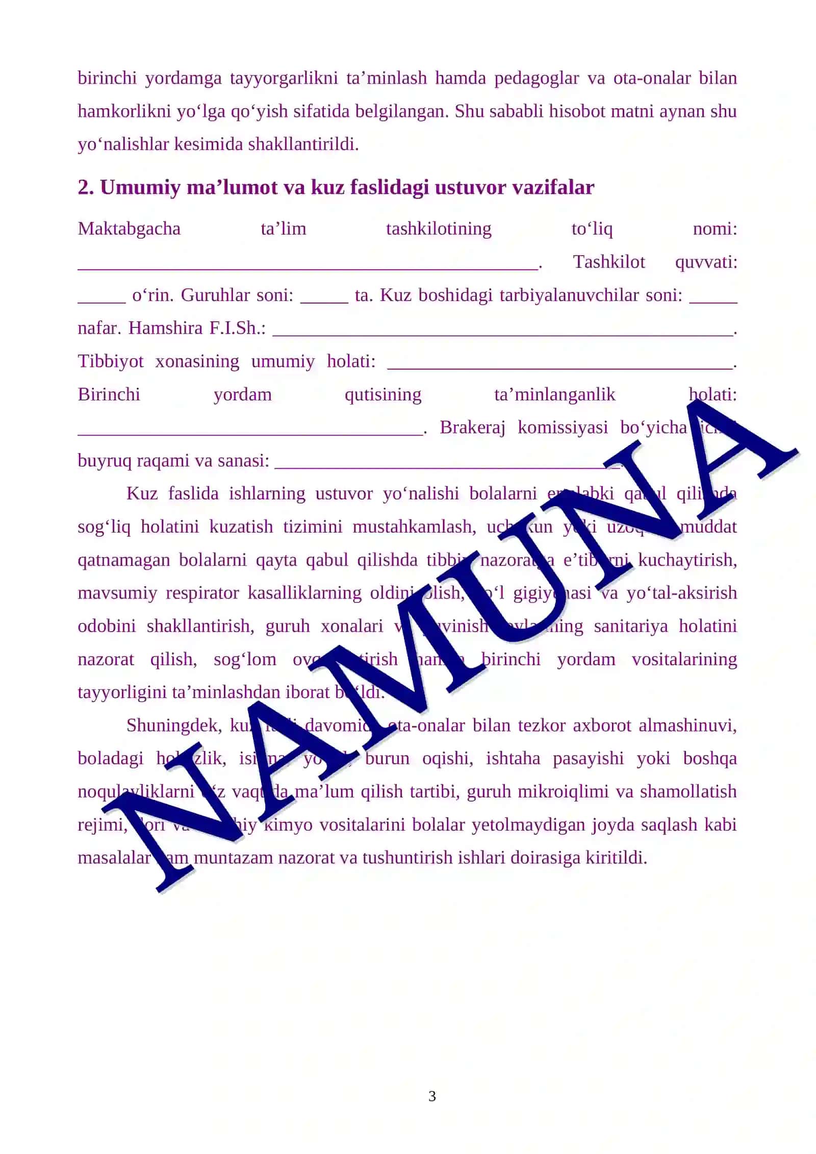 MTT HAMSHIRASINING SENTABR–OKTABR–NOYABR OYLARI UCHUN HISOBOTI 3