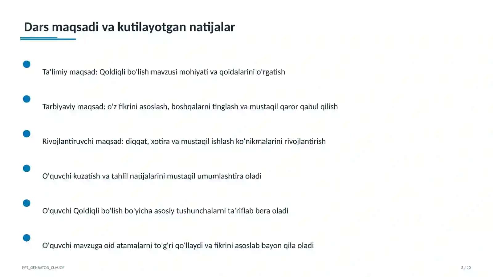 Qoldiqli bo'lish (3-sinf) 3
