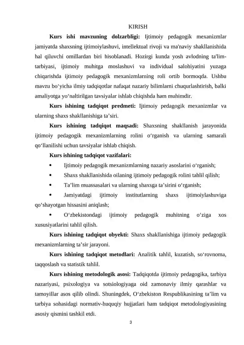 Ijtimoiy pedagogik mexanizmlarning shaxs shakllanishiga ta’siri. 3