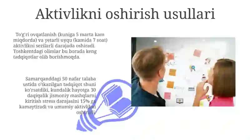 Faoliyat va motivatsiya fanidan Faoliyat va uning turlari haqida tushuncha 3
