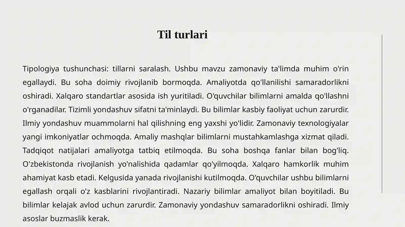 TILLAR TIPOLOGIYASI 3