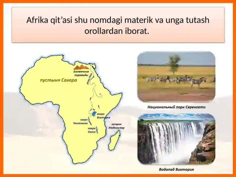Afrikaning geografik o‘rni,siyosiy xaritasi, tabiiy resurslari 3