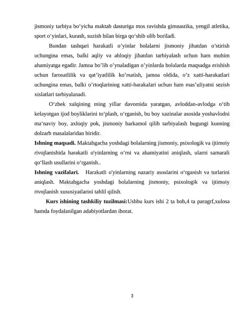 Maktabgacha Yoshdagi Bolalar Rivojlanishida O'zbek Xalq Milliy O'yinlaridan Foydalanish 3