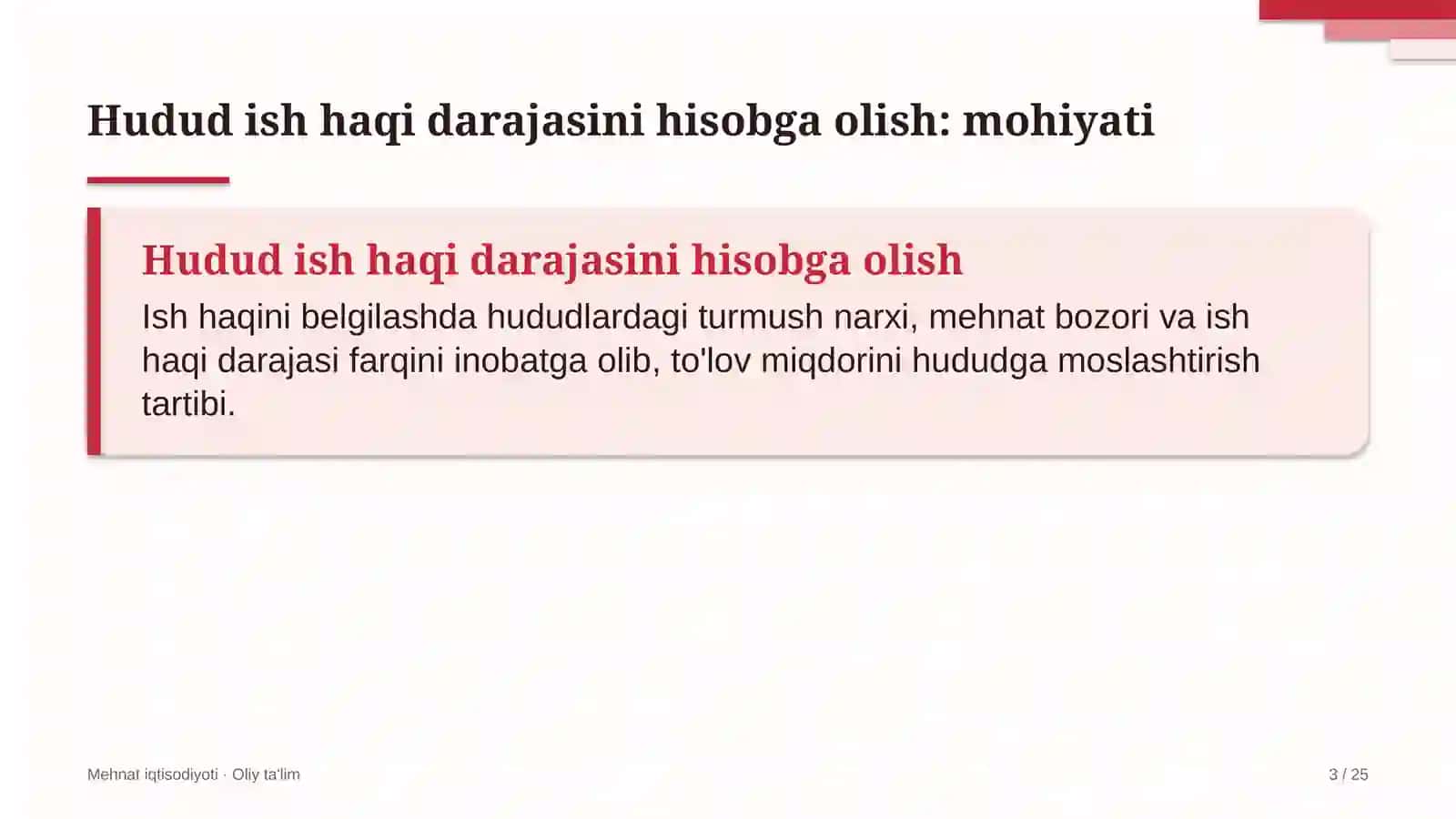 Yem-xashak yetishtirishda hudud ish haqi darajasini hisobga olish 3