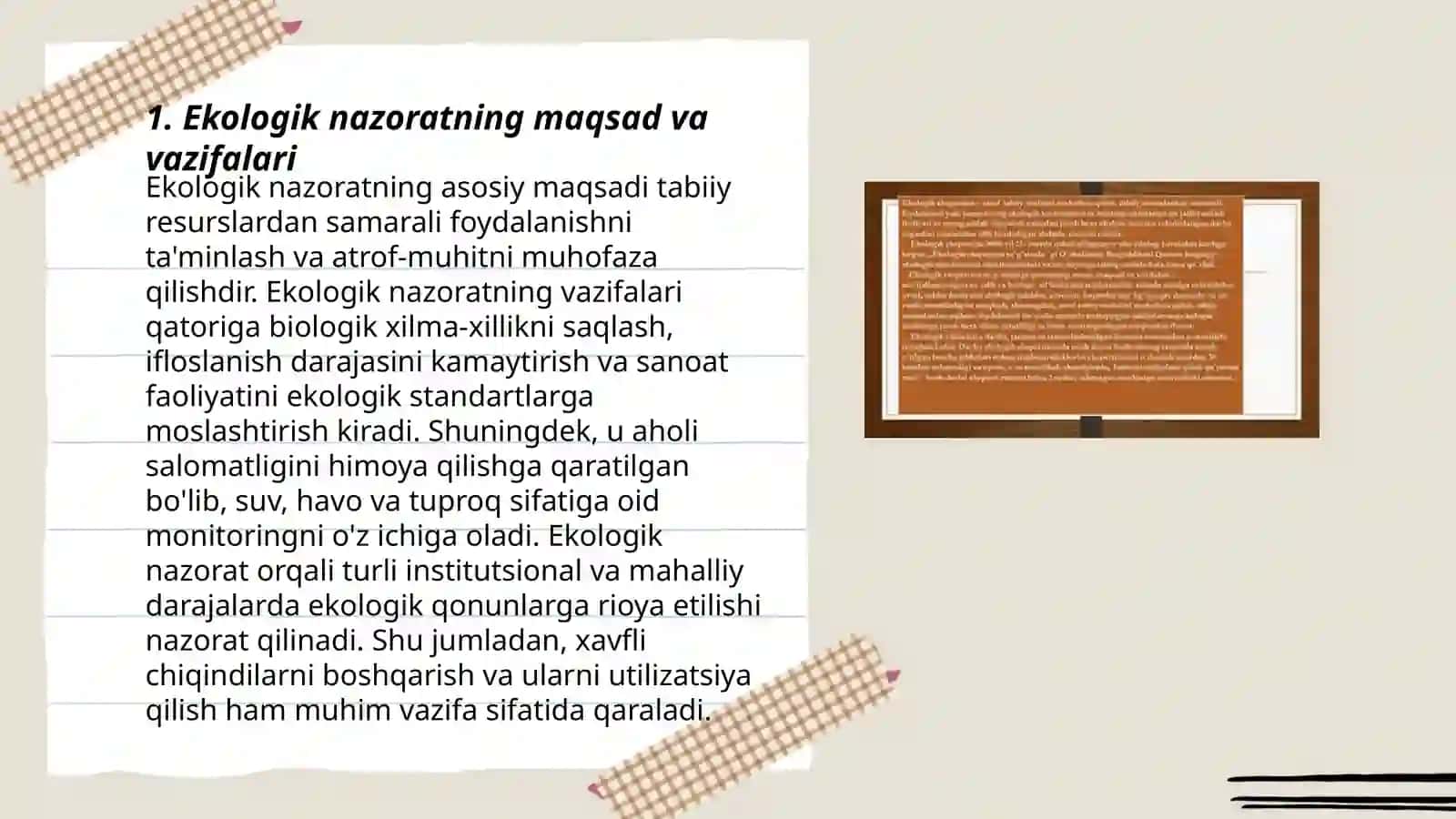 Ekologik nazorat, ekspertiza va monitoring 3