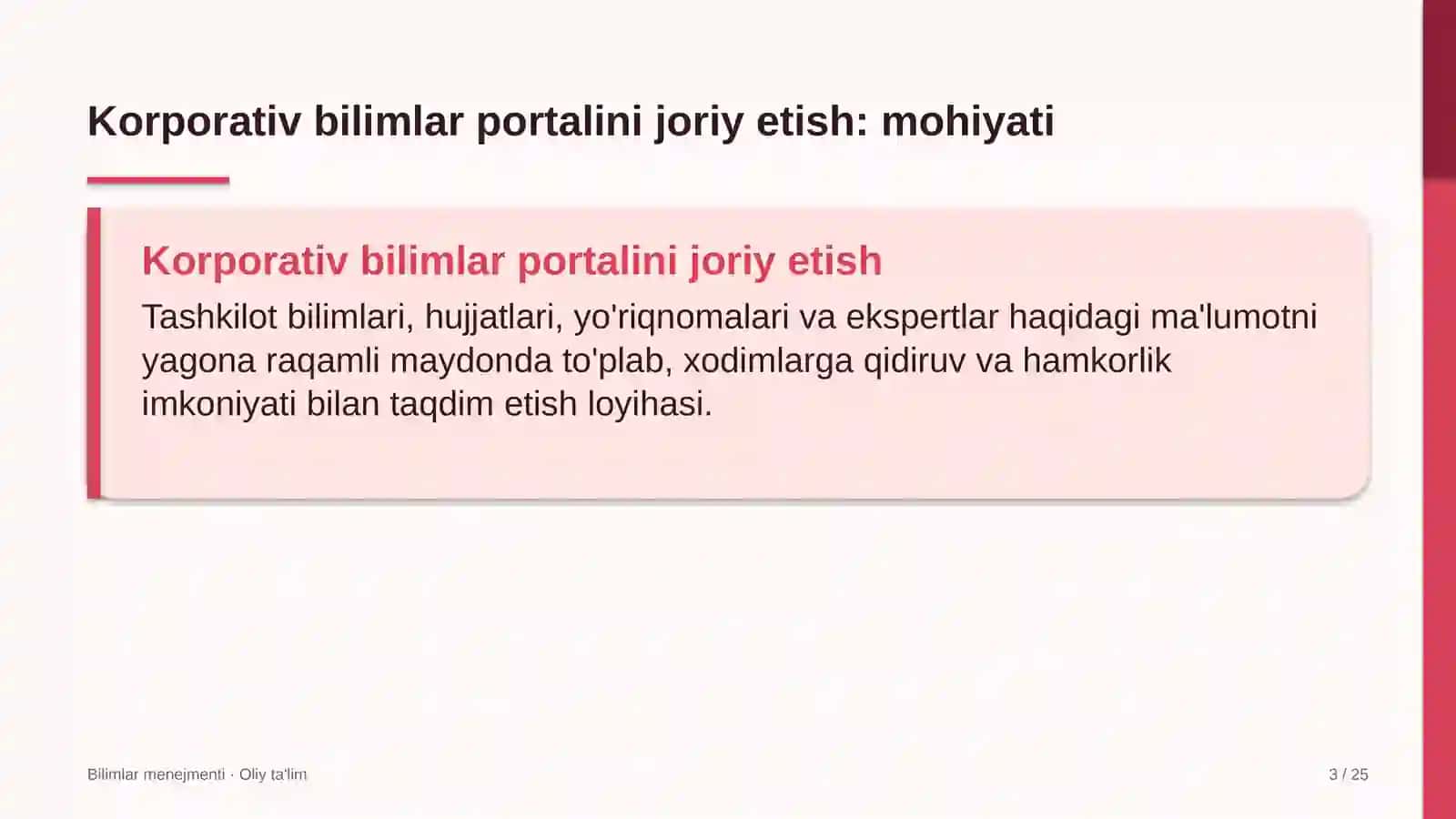 gazni qayta ishlash zavodlarida korporativ bilimlar portalini joriy etish 1587 3