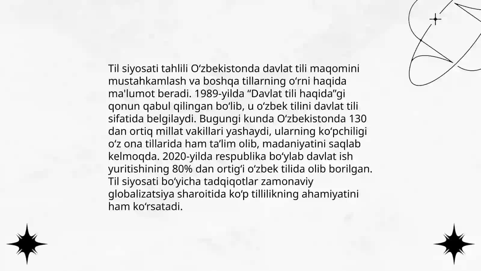 Til siyosati tahlili 3
