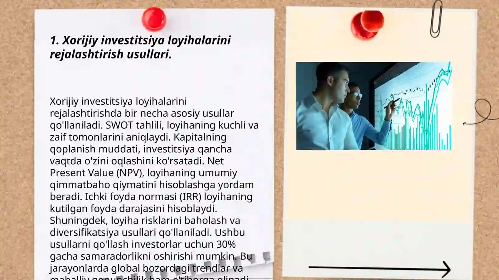 Xorijiy investitsiya loyihalari shakllantirish va xorijiy investitsiya jalb etish 3