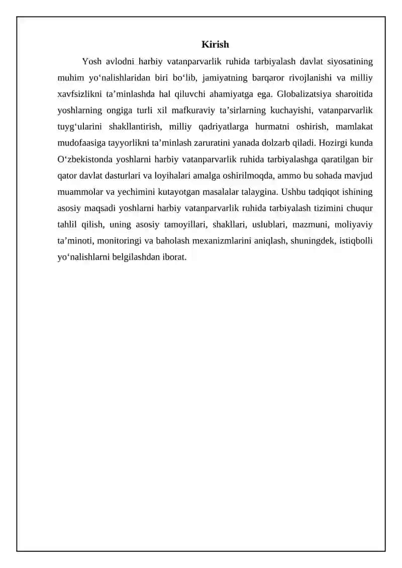 Yoshlarni harbiy vatanparvarlik ruhida tarbiyalash tizimi 3