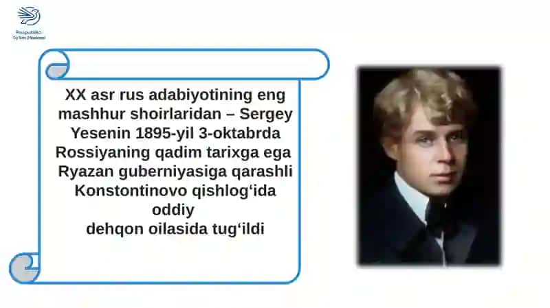 SERGEY YESENIN HAYOTI VA IJODI 3