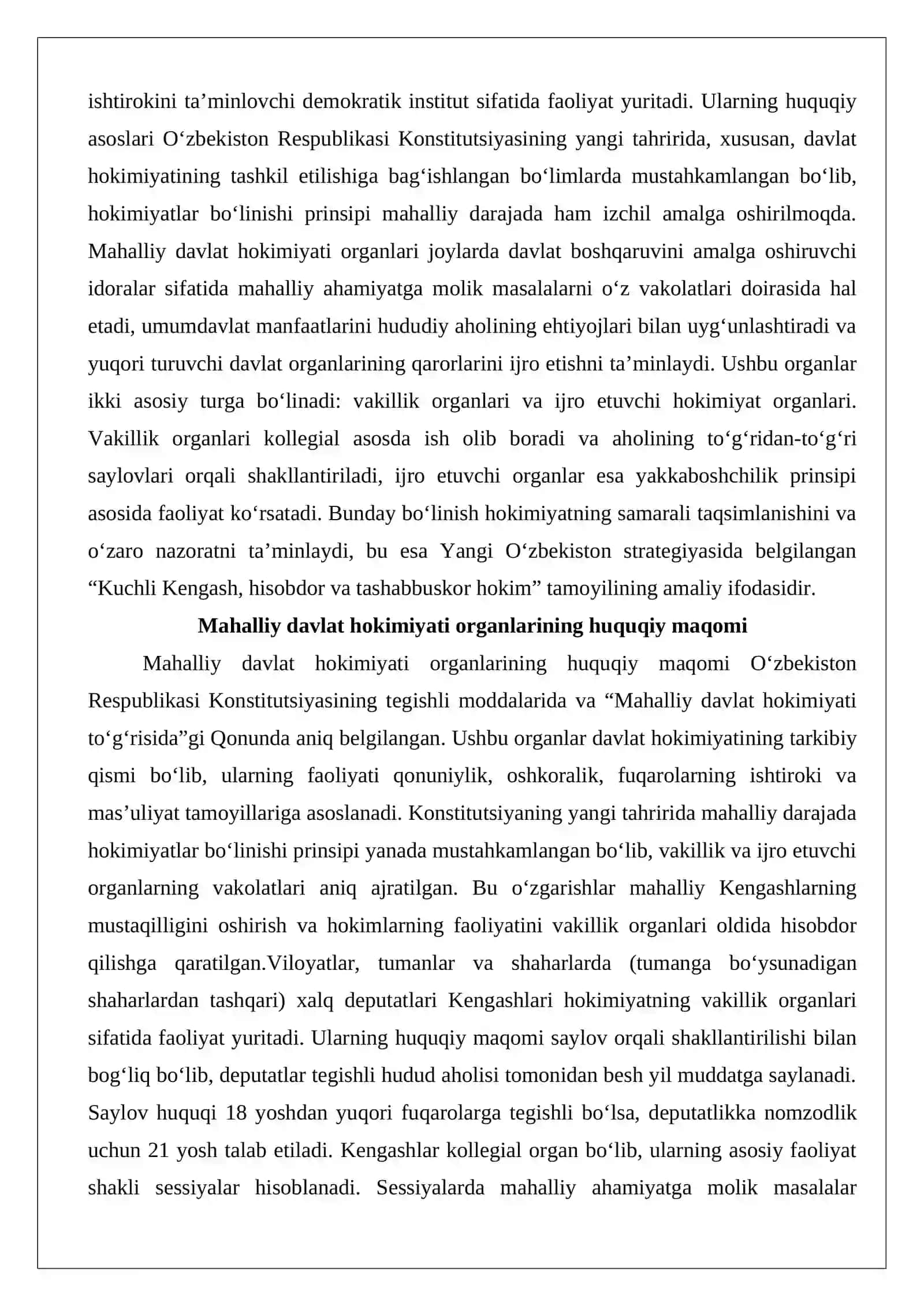 Mahalliy davlat hokimiyati organlari faoliyati ustidan vakillik organlari nazorati (nazariy-huquqiy yondashuv) 3