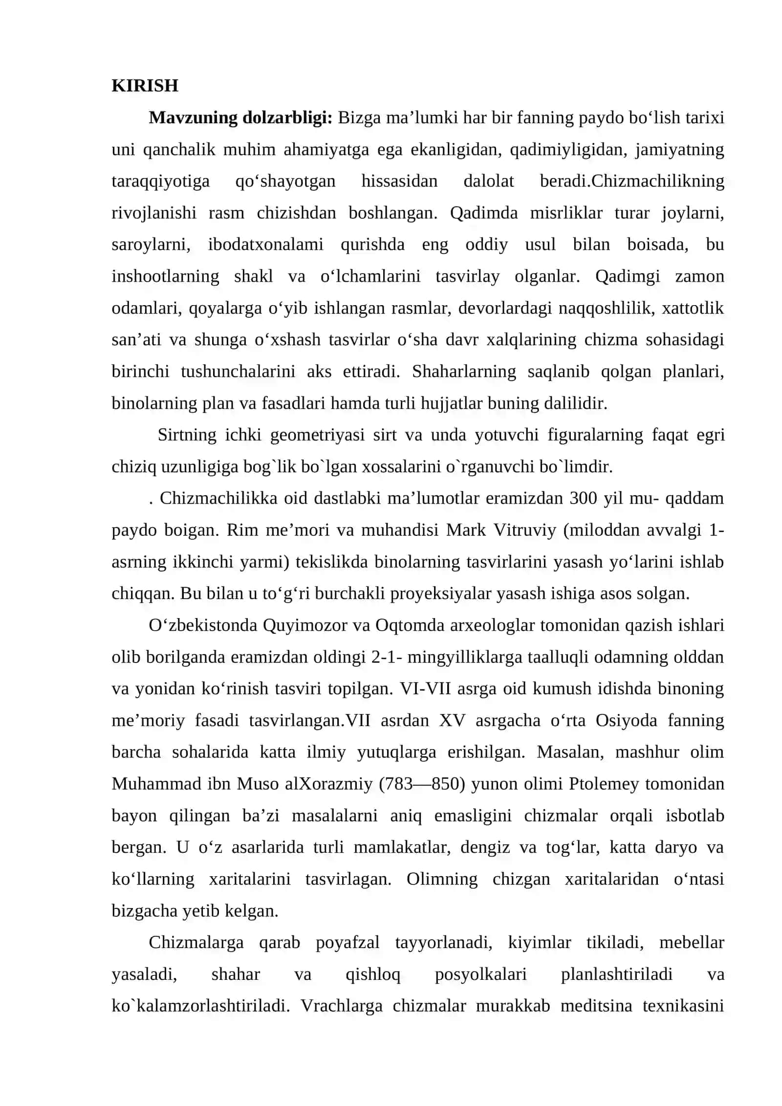 SIRTNING BIRINCHI KVADRATIK FORMASI. SIRT USTIDAGI CHIZIQLAR ORASIDAGI BURCHAK 3