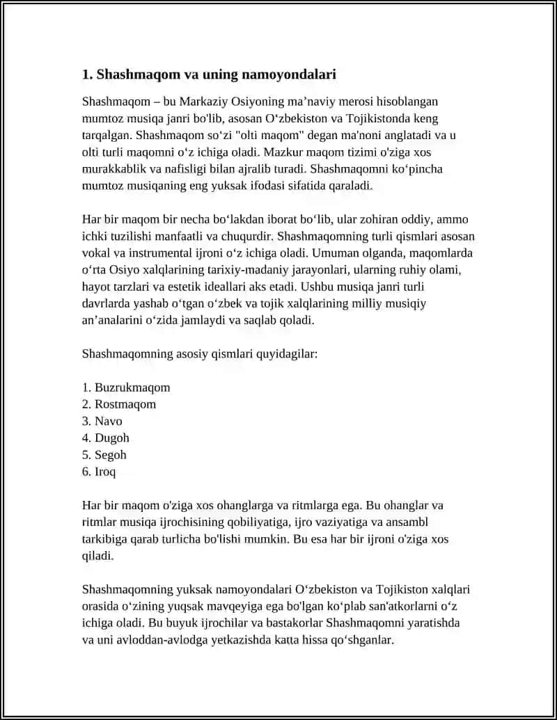 MILLIY MUMTOZ MUSIQAMIZNING NAMOYONDALARI 3