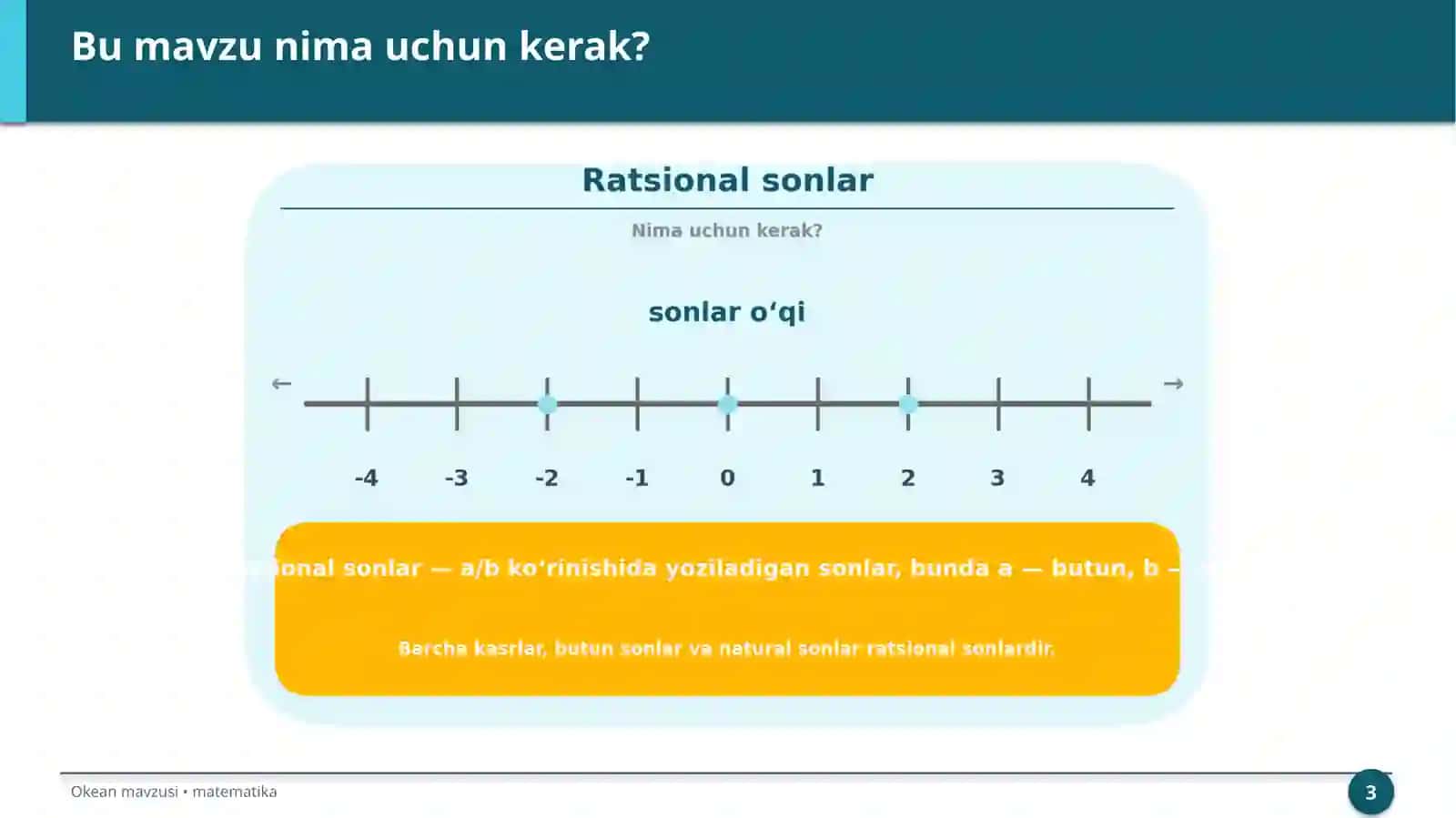 Ratsional sonlar 3