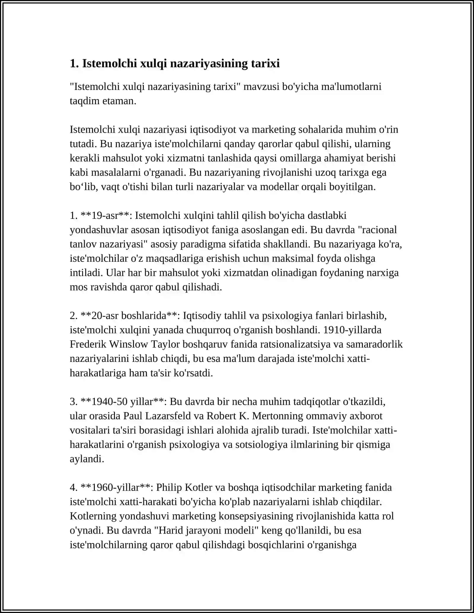 ISTE’MOLCHI XULQI NAZARIYASINING ASOSIY HOLATI 3