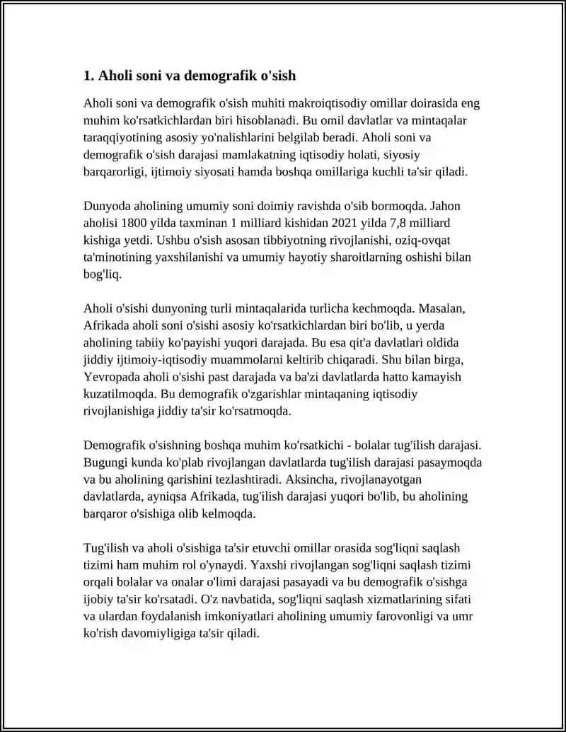 MAKROMUHIT OMILLARI: DEMOGRAFIK, IQTISODIY, TABIAT OMILLARI, ILMIY- TEHNIK OMILLAR, SIYOSIY- HUQUQIY OMILLAR, IJTIMOIY -MADANIY OMILLAR 3