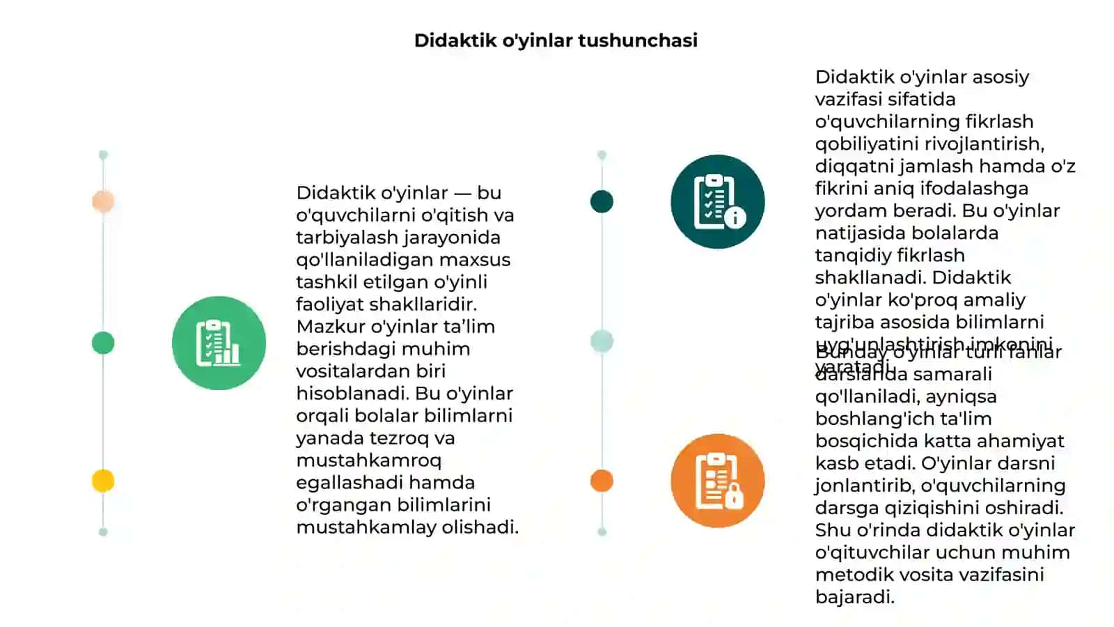 Didaktik o'yinlar 3