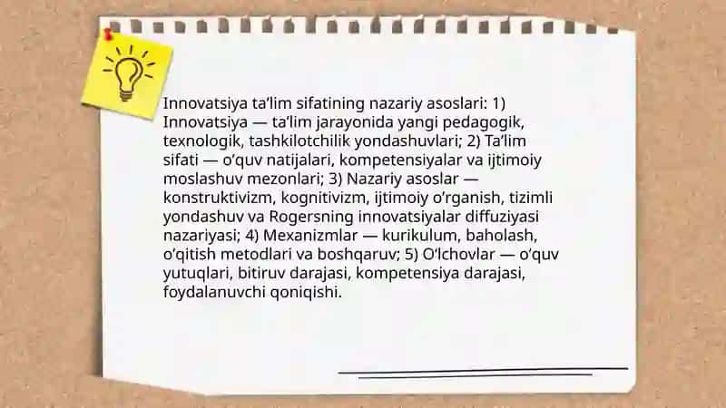 Innovatsiyalarning taʼlim sifatini oshirishga taʼsiri 3