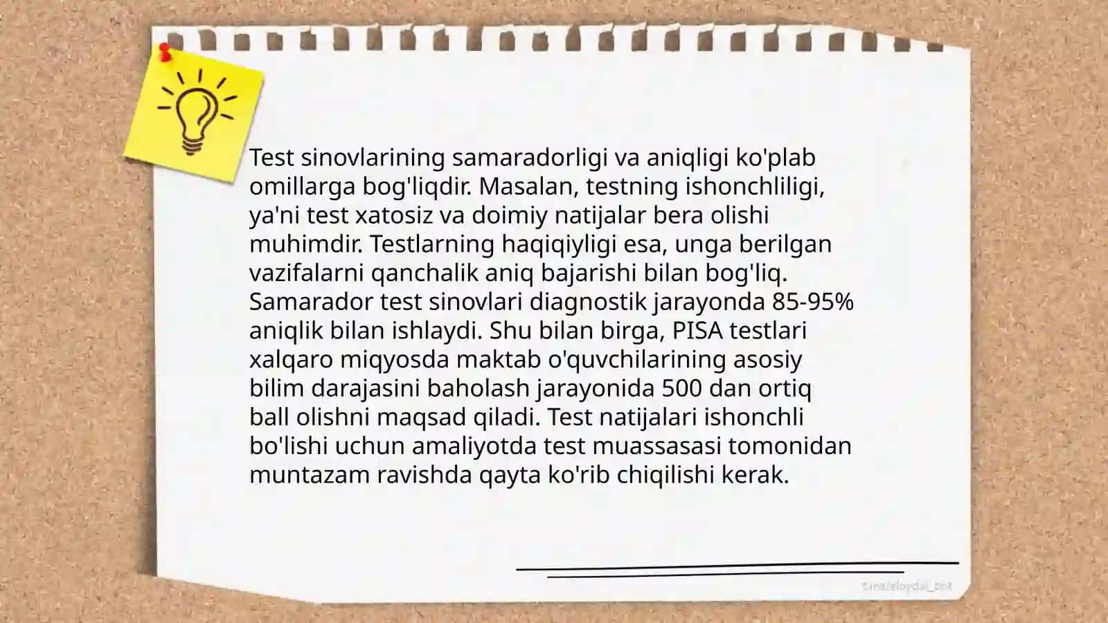 Xozirgi zamon psixologiyasida testning dolzarb muammosi 3