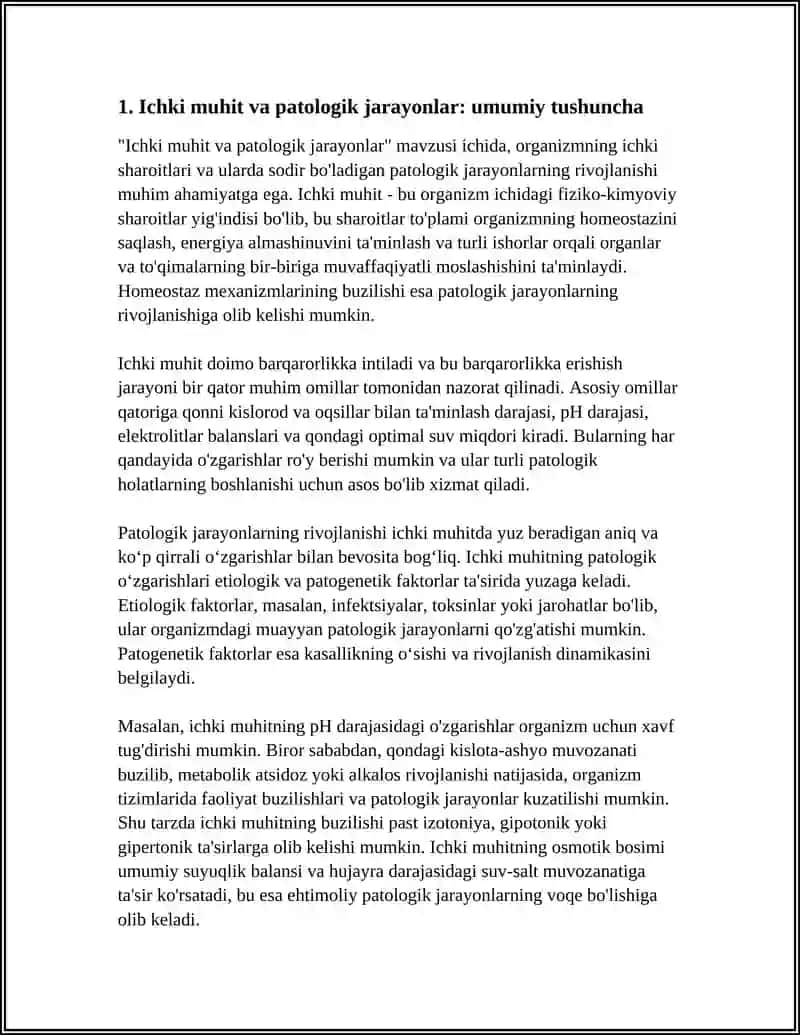 PATOLOGIK JARAYONLAR RIVOJLANISHIDA ICHKI SHAROITLARNING AHAMIYATI 3