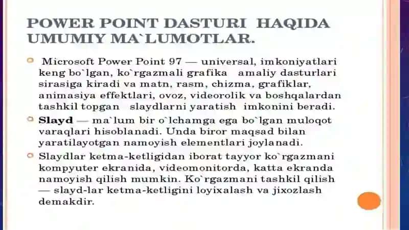 PowerPoint dasturi 3