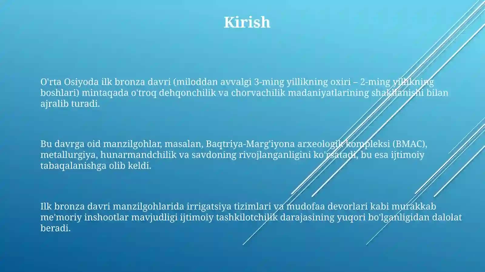 ÒrtaOsiyodabronzadavridagiiptidoiymanzilgohlarni 3