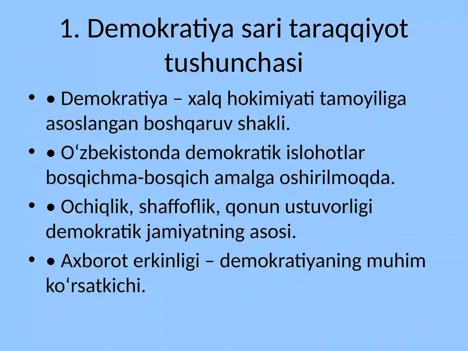 O‘zbekistonning demokratiya sari taraqqiyotida fuqarolarning ijtimoiy hayotdagi ishtiroki va media hamda axborotning ahamiyati 3