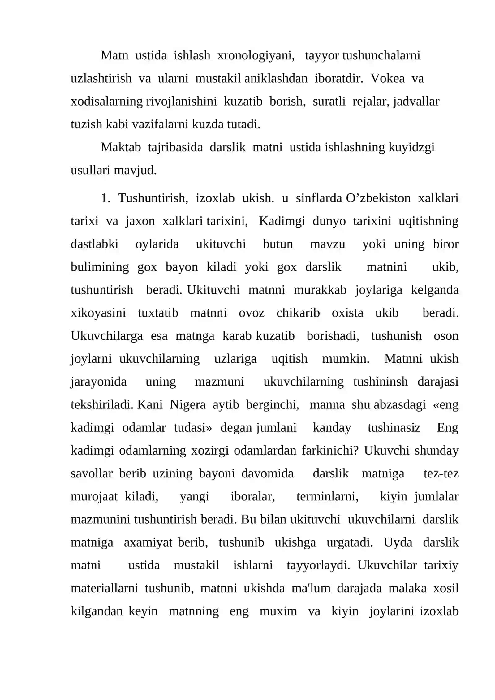 Matnlar bilan ishlash asoslari 3