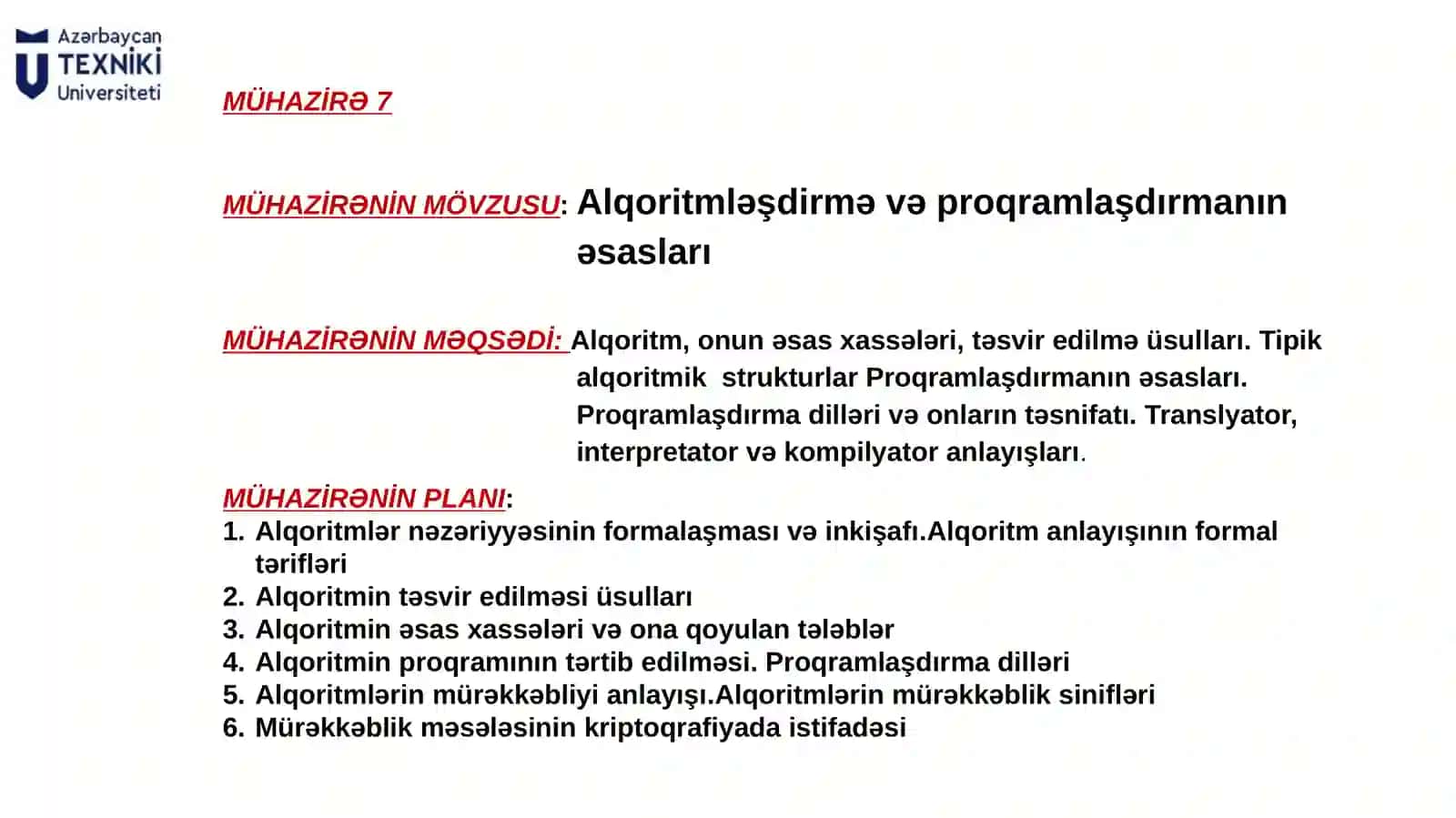 Kompüter mühəndisliyinin əsasları 3