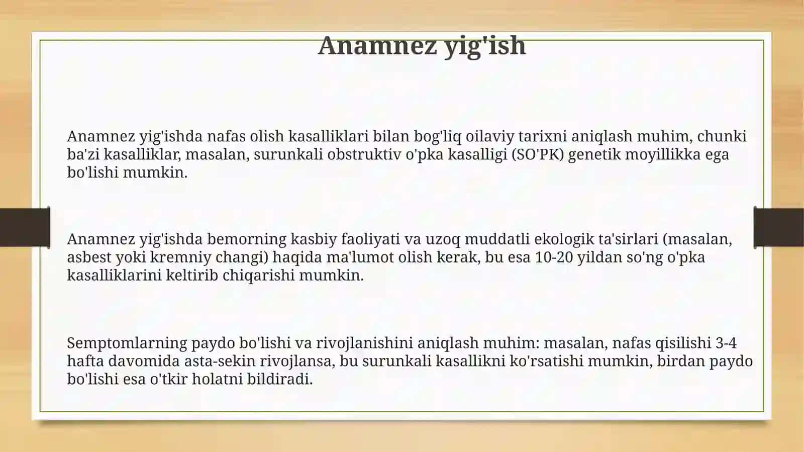 Nafas aʼzolarini tekshirish usullari 3