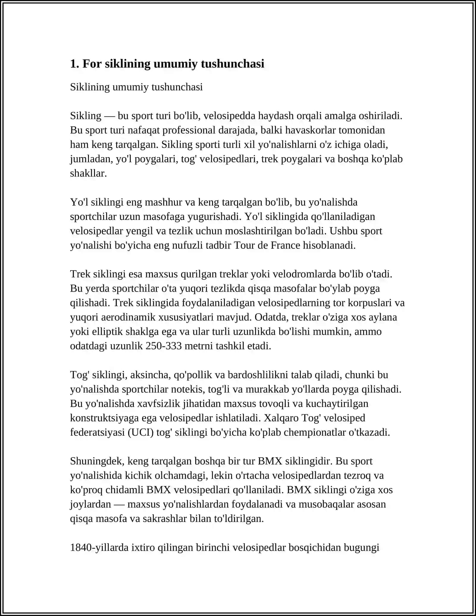 PYTHON DASTURLASH TILIDA FOR(SIKL) OPERATORI VA UNING UMUMIY KOʻRINISHI 3