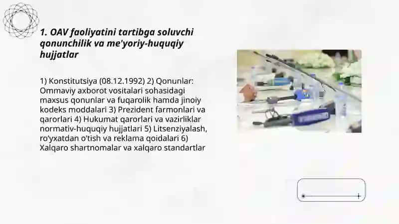 O‘zbekiston Respublikasida ommaviy axborot vositalarining faoliyati. Abdulla Haqberdiyev 3