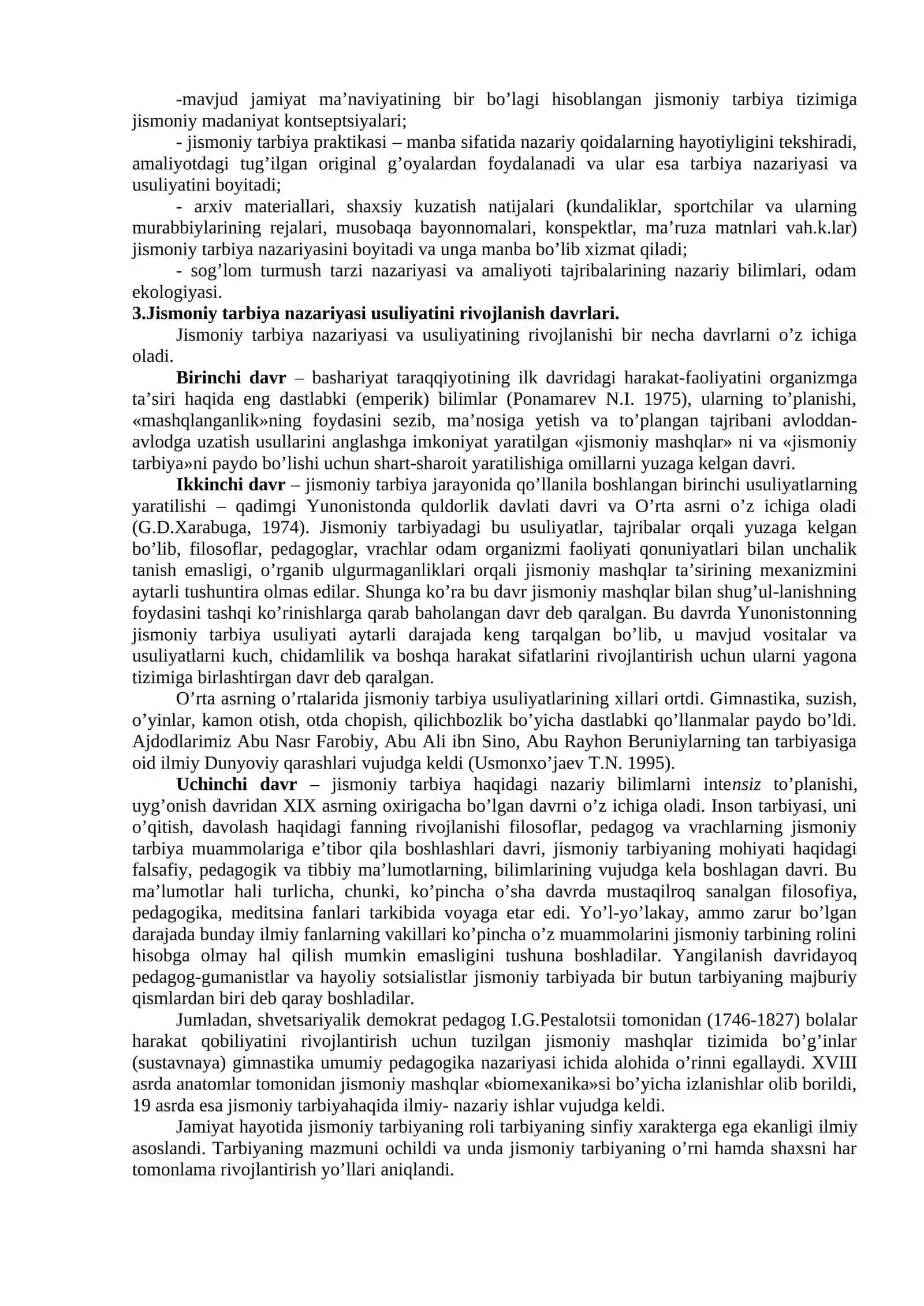 Jismoniy madaniyat nazariyasi va metodikasi fanining maqsadi hamda vazifalari 3