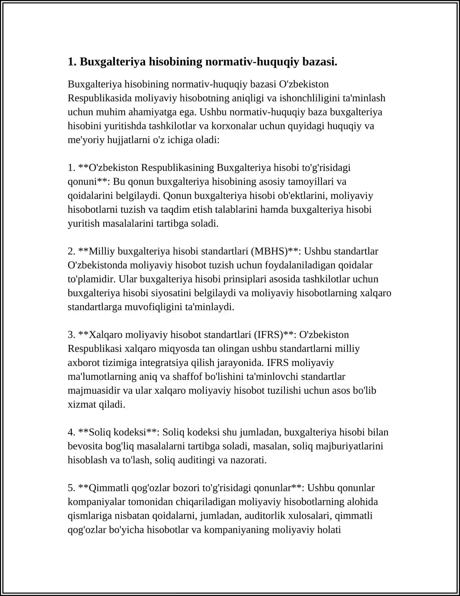 BUXGALTERIYA HISOBINI TASHKIL QILISHNING XUQUQIY ME'YORIY ASOSLARI 3