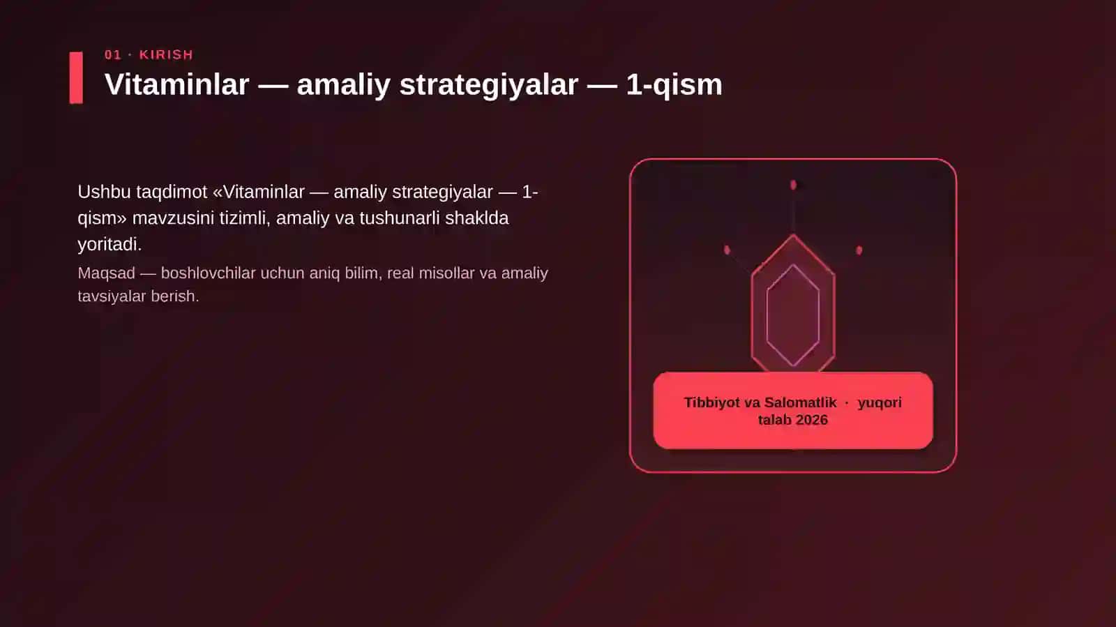 Vitaminlar — amaliy strategiyalar — 1-qism 3