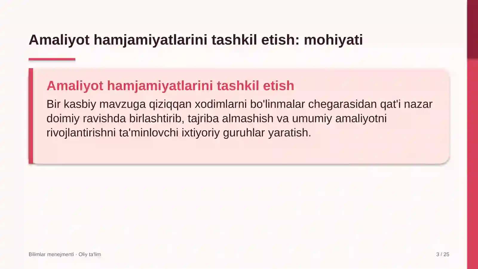 tovar xomashyo birjasida amaliyot hamjamiyatlarini tashkil etish 5854 3