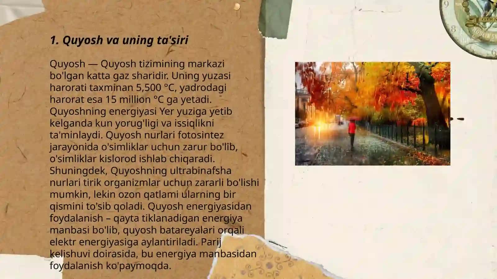 Quyosh va uning ta'siri 3