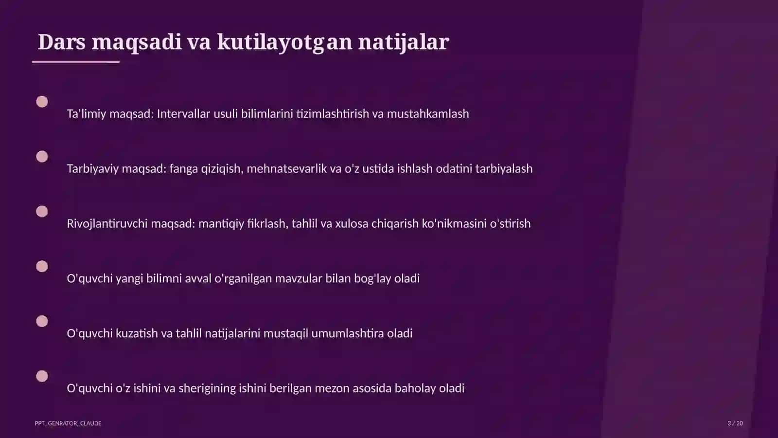 Intervallar usuli (9-sinf) 3