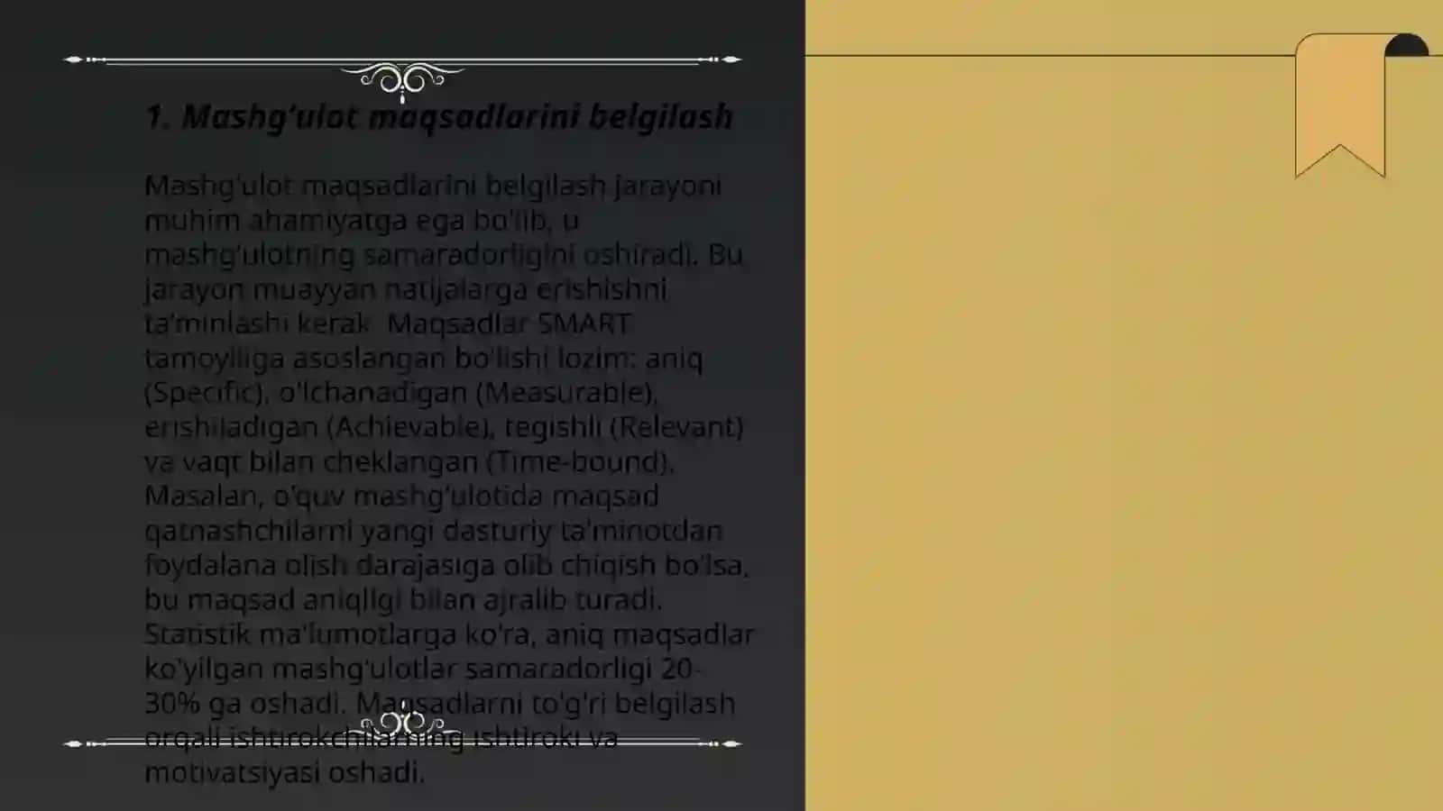 Mashgʻulotni tashkil etish texnologiyasi 3