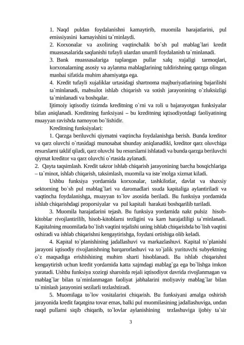Kredit resurslarini maqsadligini tahlili 3