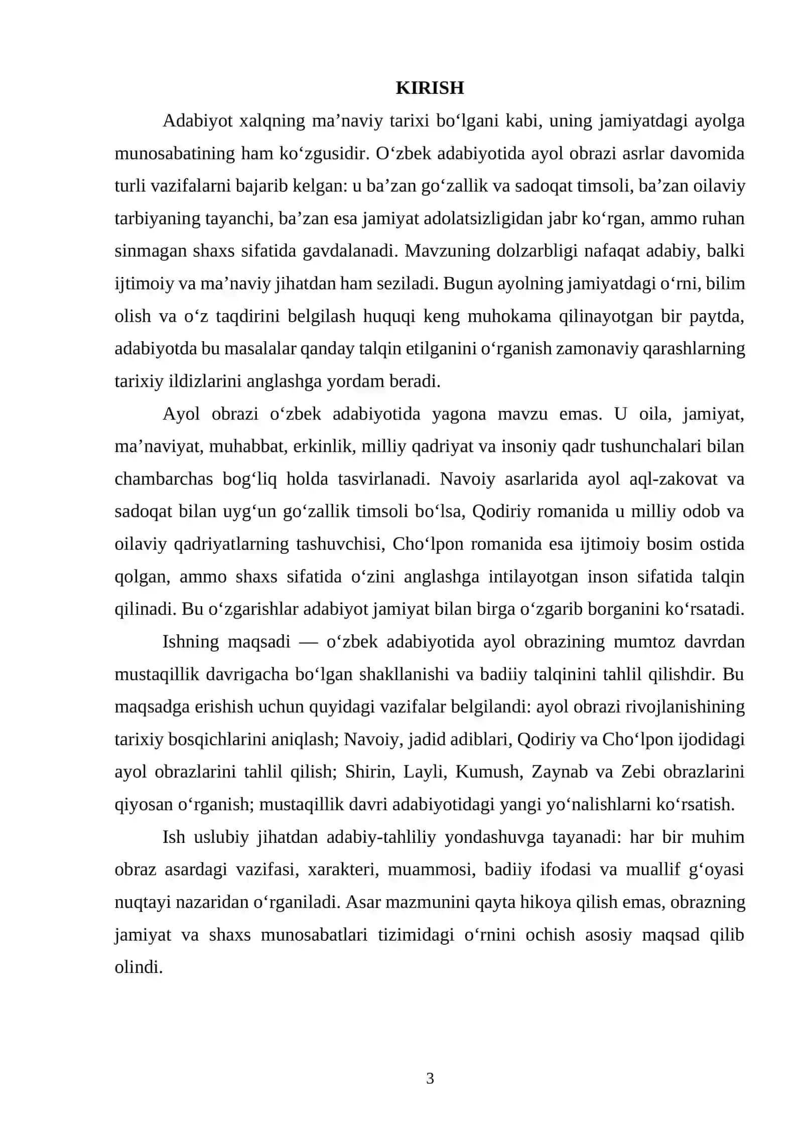 O‘zbek Adabiyotida Ayol Obrazi 3