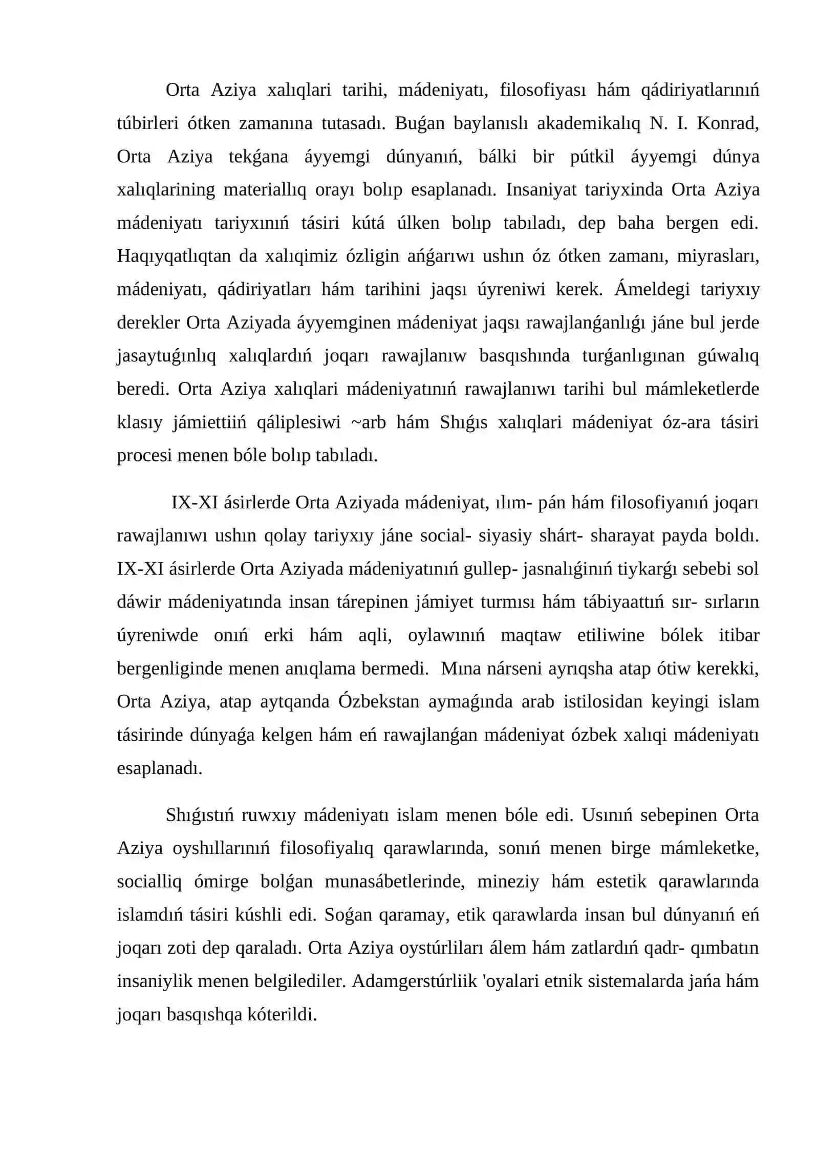 Joqarı mınawyatli jaslardı tárbiyalawda Orta Aziya alımları ilimiy miyraslarınıń ornı (alimlarnin‘ ilmiy xizmeti misalinda) 3
