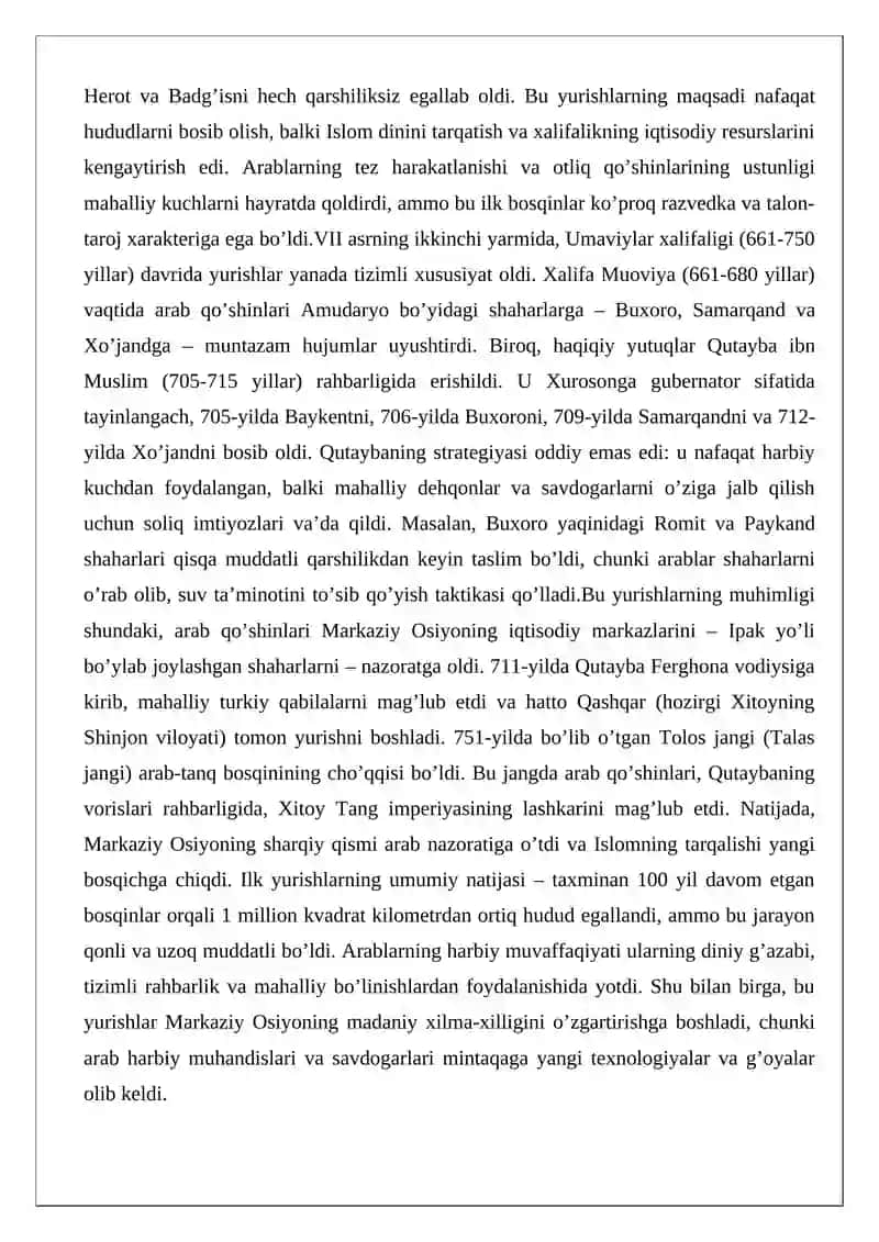 Islomning Markaziy Osiyoga kirib kelishi va ijtimoiy-ma’naviy tarbiyadagi o’zgarishlar 3