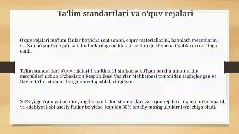 Talabalarning Tayyorgarlik Darajasiga Qo'yiladigan Majburiy Minimal Talablar 3
