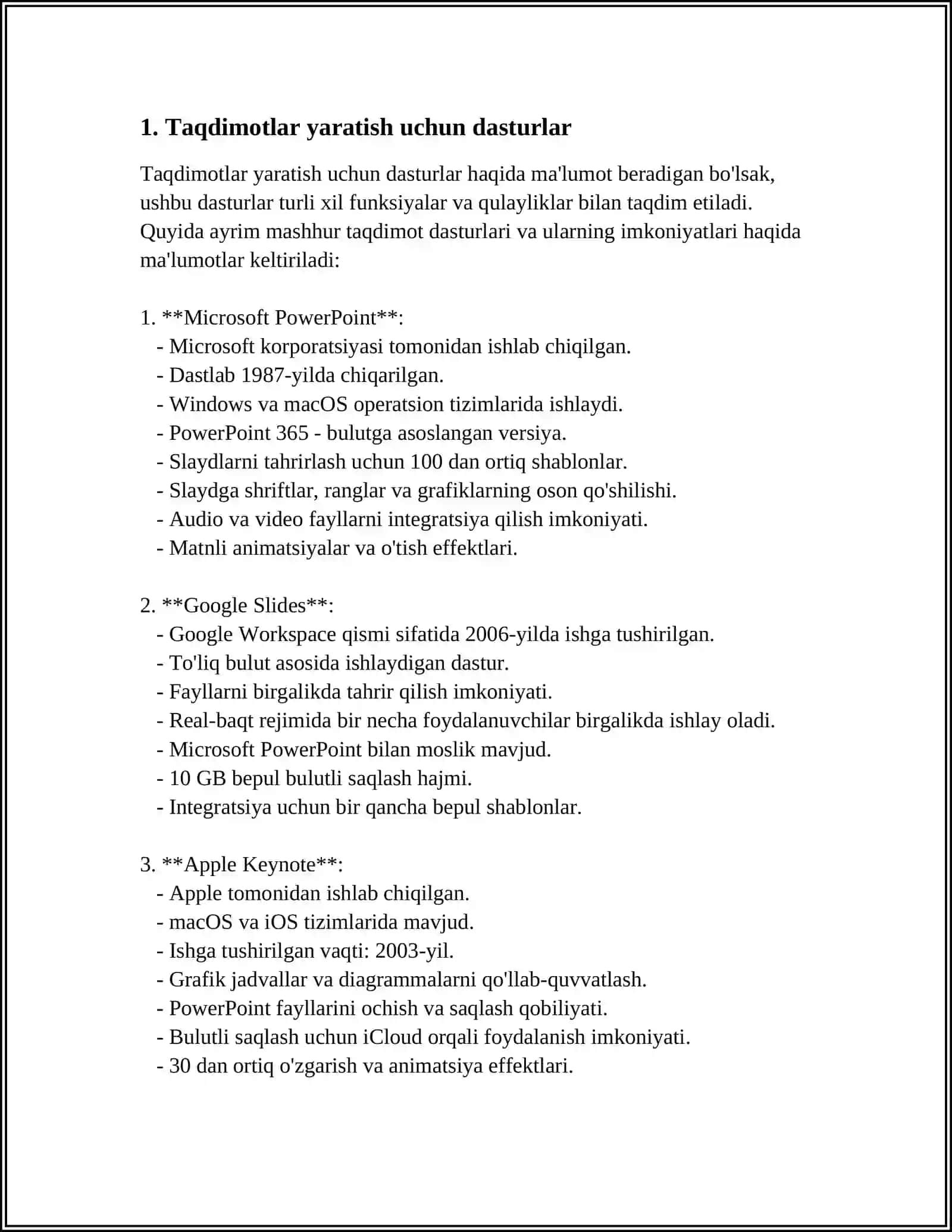 TAQDIMOTLAR YARATISH INDUSTURUMENTAL VOSITALAR 3