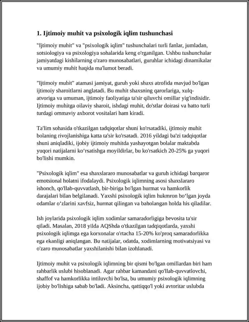 Ijtimoiy Muhitning Psixologik Iqlimi 3