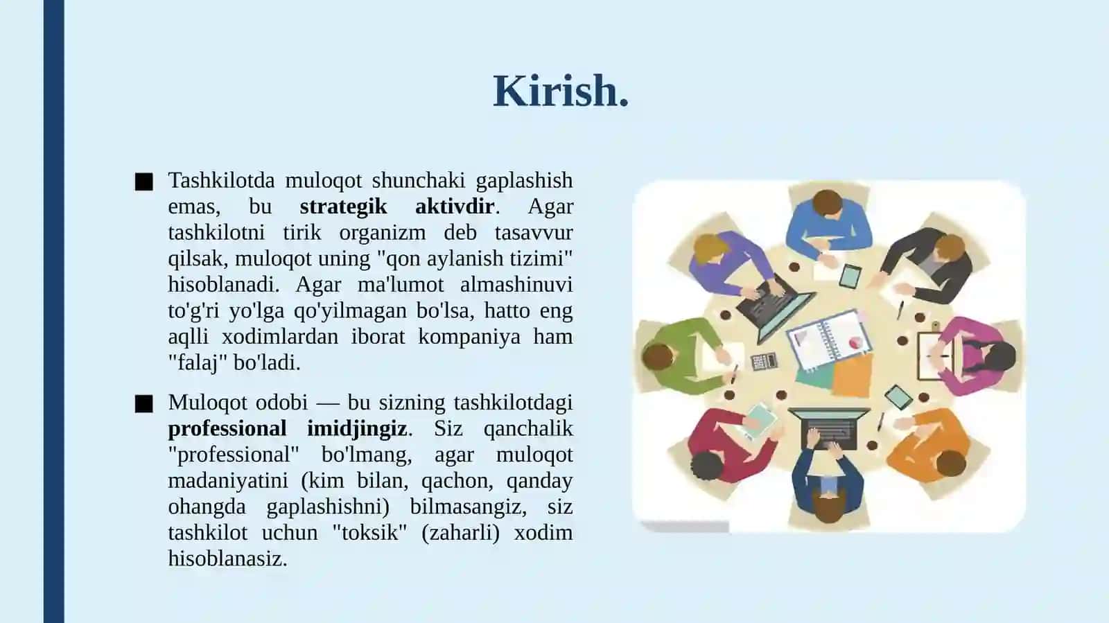TASHKILOTDAGI MULOQOT ODOBI 3