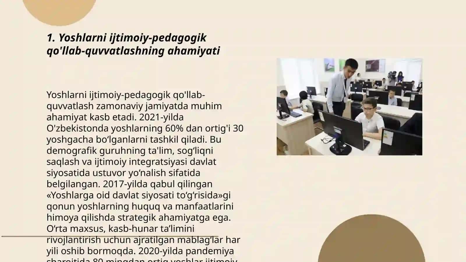 Yoshlarni ijtimoiy-pedagogik qo’llab quvvatlash tizimi 3