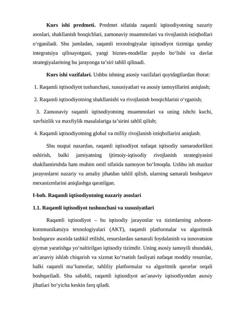 Raqamli Iqtisodiyotning Shakllanishi va Uning Nazariy Asoslari 3